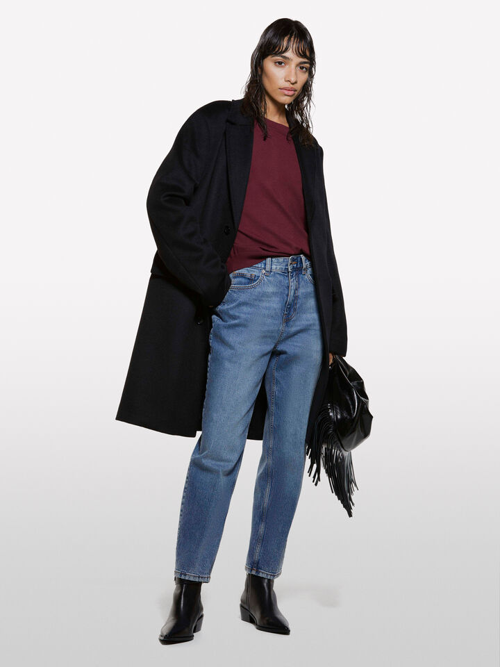 Bluejeans im Mom-Fit-Stil 69 - mom fit und boyfriend jeans für damen - Blau | Sisley image number 1